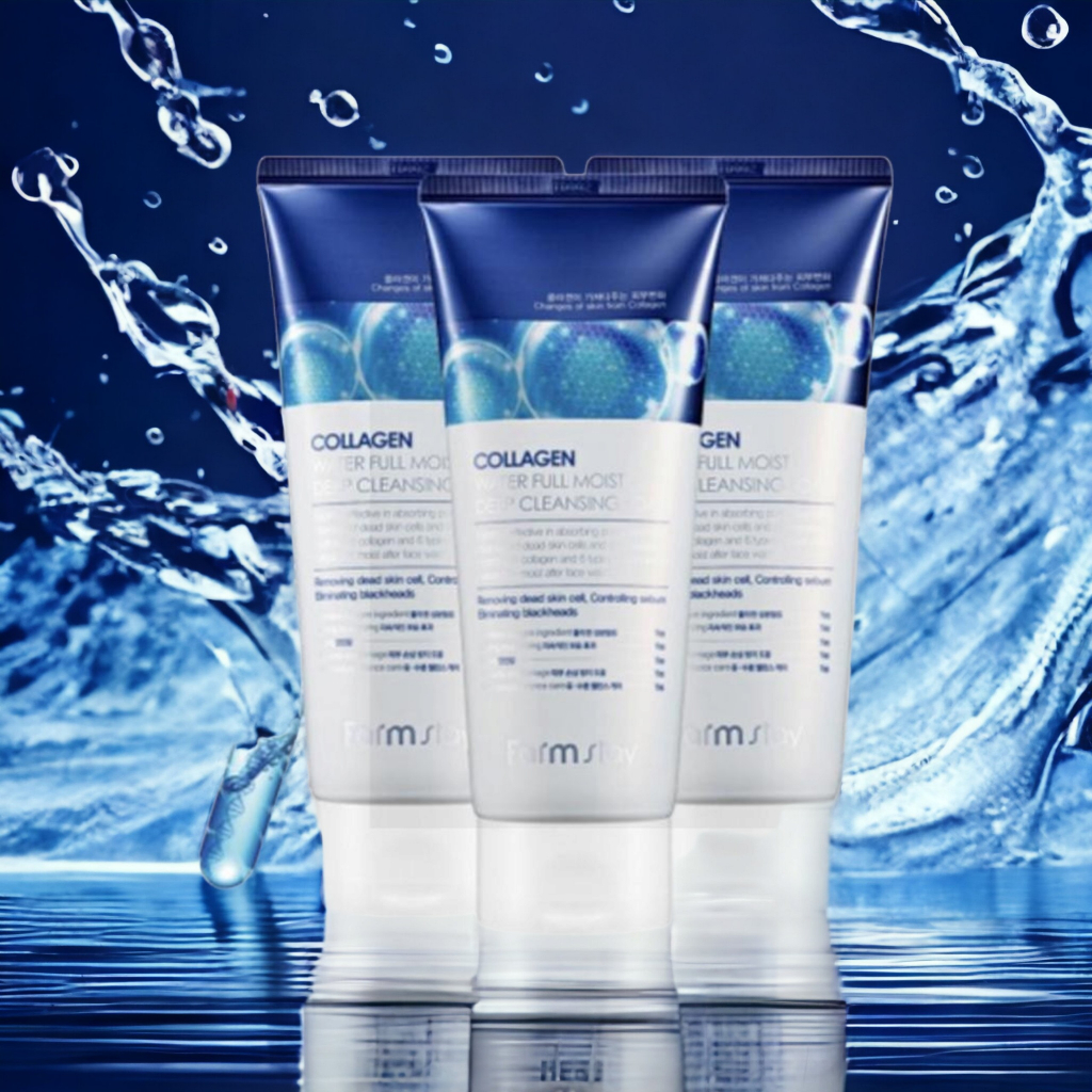 Collagen Water Full Moist Deep Cleansing Foam 180ml - Image 3